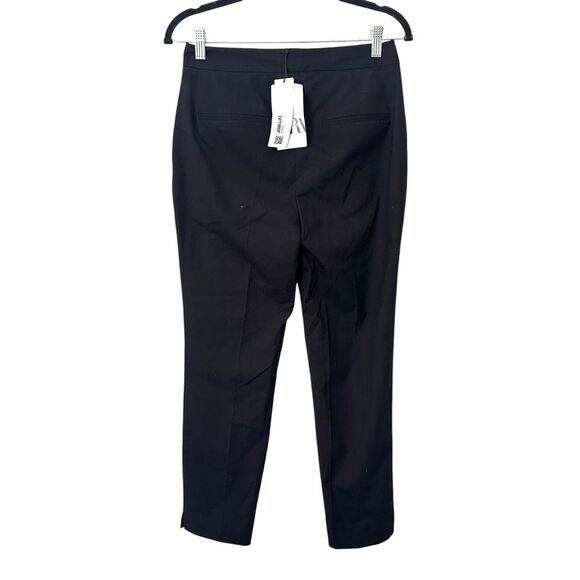 ZARA Pleated Ankle Trouser Black NWT Sz 4 - Picture 2 of 5